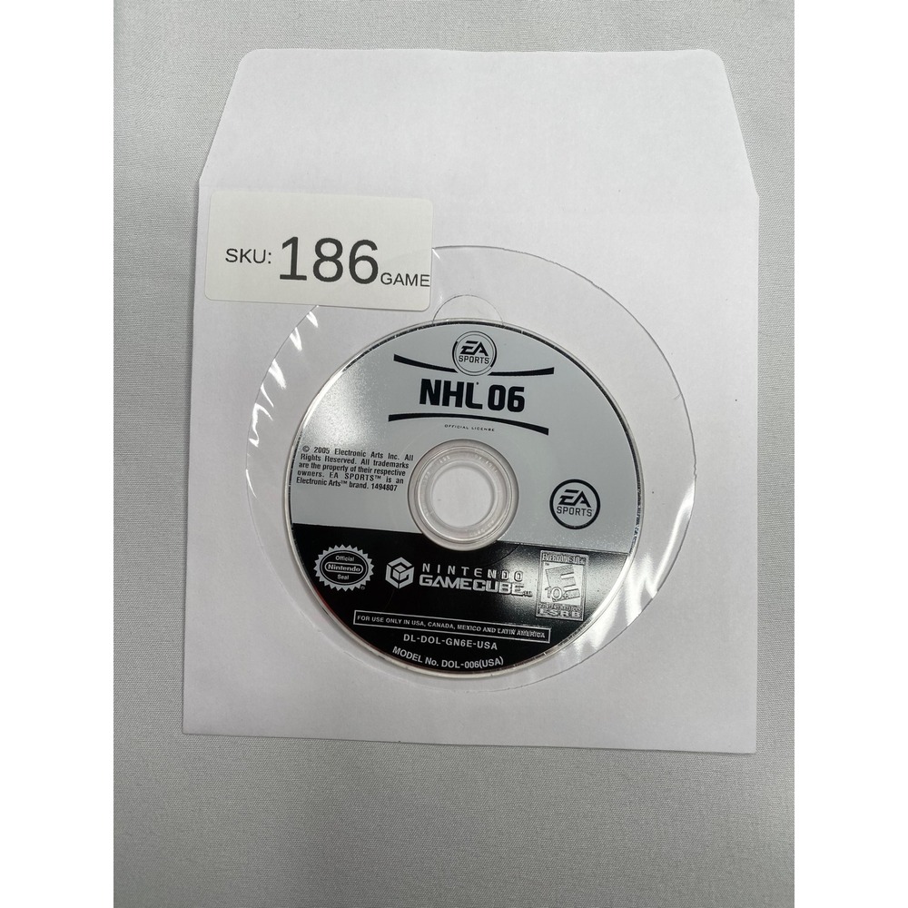 NHL 06 Nintendo GameCube GC EA Sports Hockey Game Disc Only